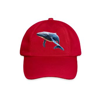 Blue Whale Whale Blue Whales Whale Song Diver Ocean Whales - Baseball Cap - classic red - Front