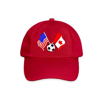 Football Canada vs États-Unis - Casquette classique - rouge classique - Devant
