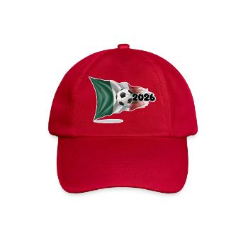 Flagge des mexikanischen Fußballs 2026 - Baseballkappe - klassisch Rot - Vorne