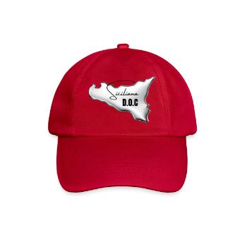 Siciliana Doc Damen & Kinder T-Shirt  - Baseballkappe - klassisch Rot - Vorne