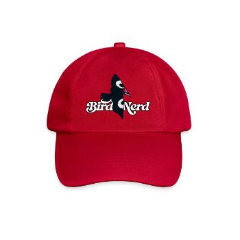 Bird Nerd Logo Tee - Baseball Cap - classic red - Front