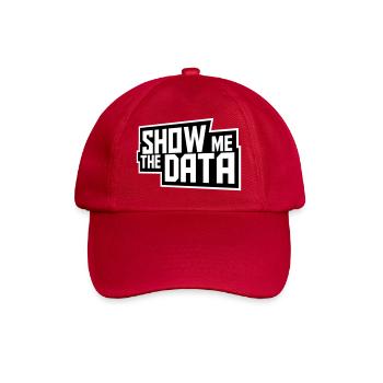 Show Me The Data Lustig Nerd Analyst Sarkastisch - Baseballkappe - klassisch Rot - Vorne