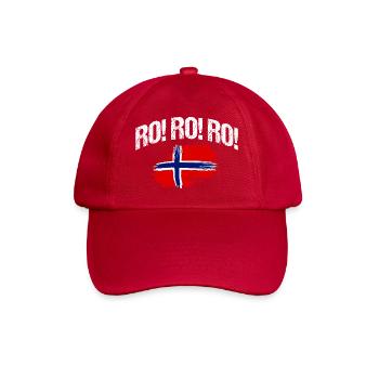 Norway Norge Fjords Scandinavian Ro Viking ship - Baseballkappe - klassisch Rot - Vorne