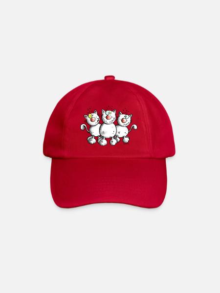 Funny Cats - Baseball Cap - classic red