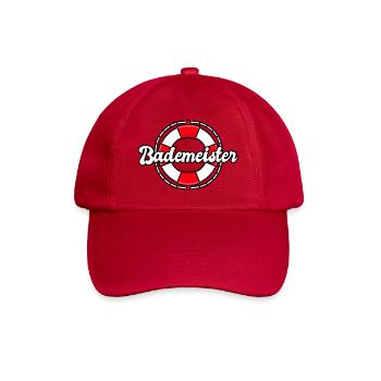 Bademeister - Baseballkappe - klassisch Rot - Vorne
