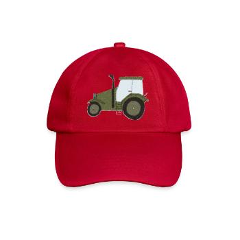 traktor oldtimer impressionismus - Baseballkappe - klassisch Rot - Vorne