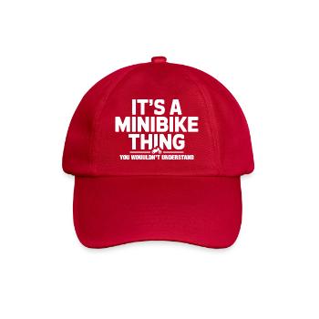 Cool and fun minibike design - Baseball Cap - classic red - Front