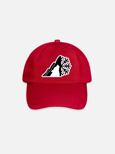 Mountain Logo - Baseball Cap - classic red