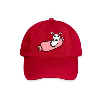 trou de chenille saucisse saucisses grill faim manger - Casquette classique - rouge classique - Devant