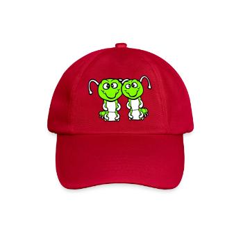 2 chenilles mignonnes deux amis cher couple amoureux - Casquette classique - rouge classique - Devant