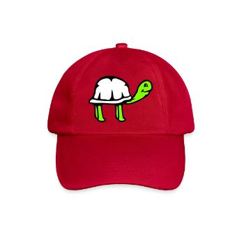 Turtle long neck smiling happy funny - Baseball Cap - classic red - Front