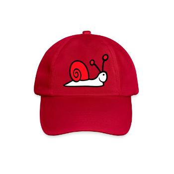 Snail Shell Cute Cute Happy Cool - Baseball Cap - classic red - Front