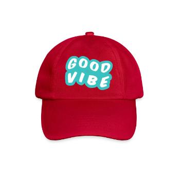 Bonne Vibe Turquoise - Casquette classique - rouge classique - Devant