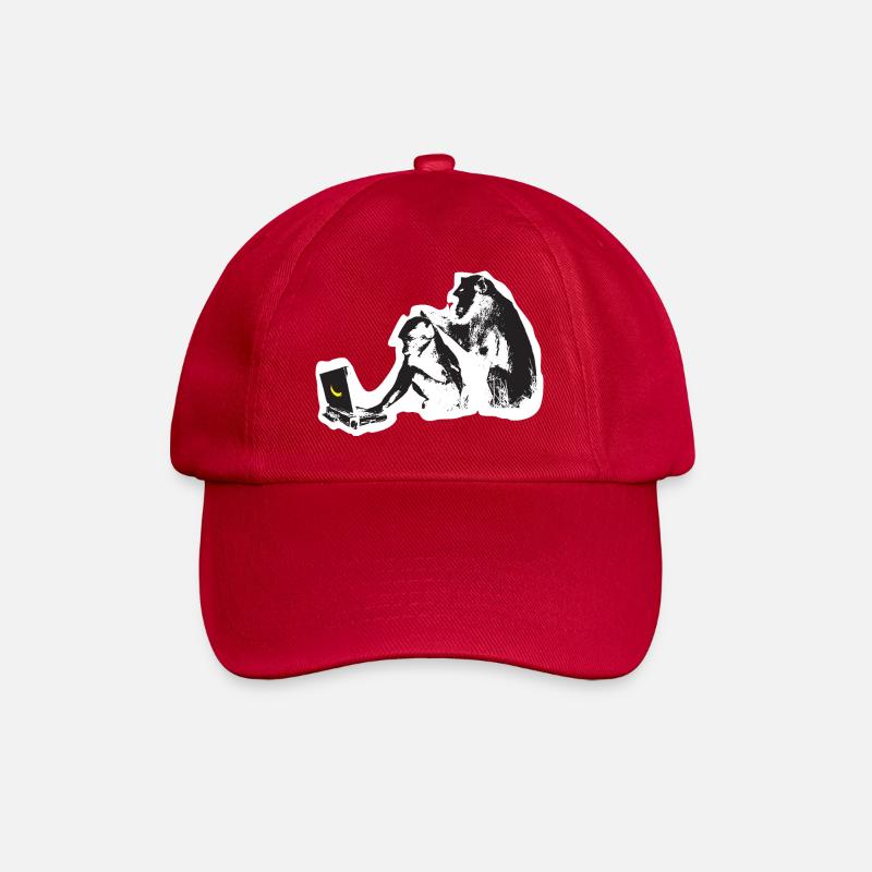 Un singe technologique de l’art urbain - Casquette classique - rouge classique