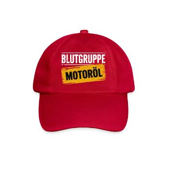 Groupe sanguin : conception du tournevis à huile moteur - Casquette classique - rouge classique - Devant