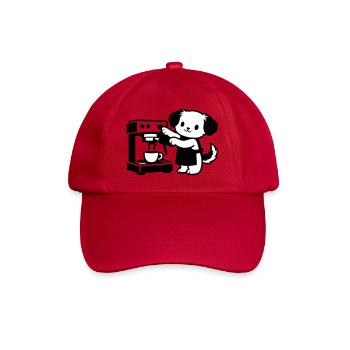 Barista-Hund supersüß - Baseballkappe - klassisch Rot - Vorne