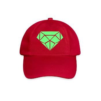 Géométrie du losange vert - Casquette classique - rouge classique - Devant