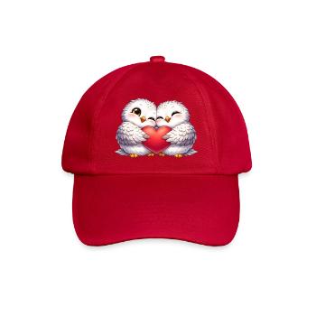 Doux cœurs de chouette des neiges Saint-Valentin chers amis - Casquette classique - rouge classique - Devant