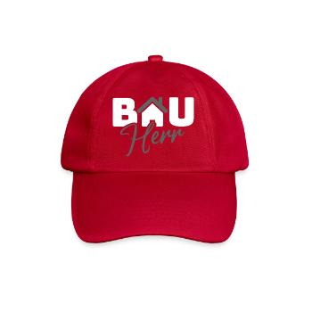 BauHaus Icon Emblem - Baseballkappe - klassisch Rot - Vorne