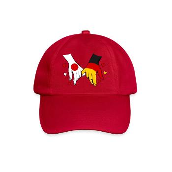 Japan_Deutschland_Flagge_Händehalten - Baseball Cap - classic red - Front
