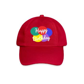 ALLES GUTE ZUM GEBURTSTAG. ALLES GUTE ZUM GEBURTSTAG. JAHRESTAG. - Baseballkappe - klassisch Rot - Vorne