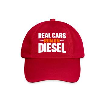 Real Cars Run on Diesel - Baseball Cap - classic red - Front