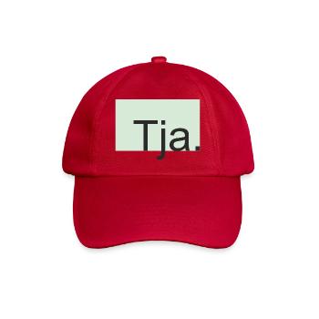 Tja Typografie in Mint - Baseballkappe - klassisch Rot - Vorne
