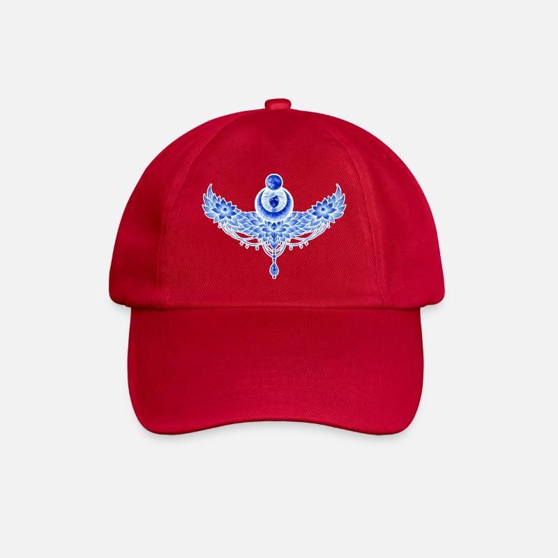 Blue winged moon - Baseball Cap - classic red