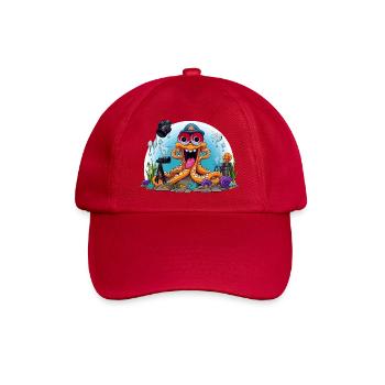 Tauchender Foto-Oktopus - Baseballkappe - klassisch Rot - Vorne