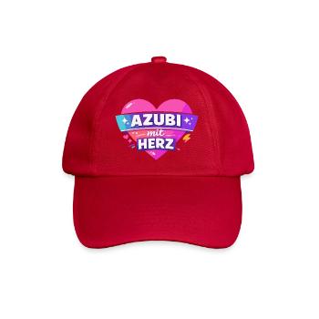 Azubi mit ganz viel Herz - Baseballkappe - klassisch Rot - Vorne