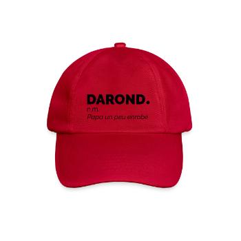 Fête des pères Darond Papa un peu enrobé définitio - Casquette classique - rouge classique - Devant