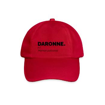 Fête des mères Daronne Maman patronne définition - Casquette classique - rouge classique - Devant