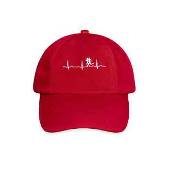 ECG HEARING RUNNING JOG White - Baseball Cap - classic red - Front