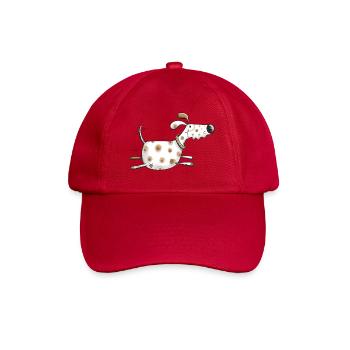 Lustiger Hund - Hunde - Comic - Dog - Tiere - Baseballkappe - klassisch Rot - Vorne