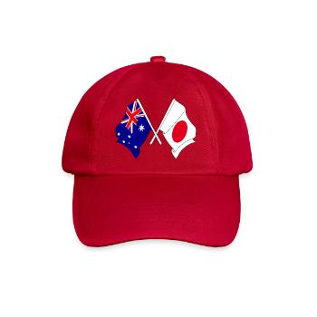 Drapeau de l’Australie et drapeau du Japon - Casquette classique - rouge classique - Devant