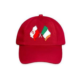 Flag Poland, flag Ireland - Baseball Cap - classic red - Front