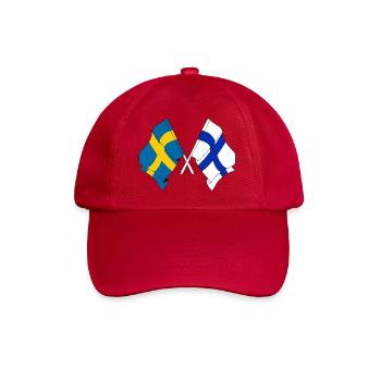Drapeau de la Suède, drapeau de la Finlande - Casquette classique - rouge classique - Devant