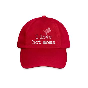 Funny design for hot mom fans - Baseball Cap - classic red - Front