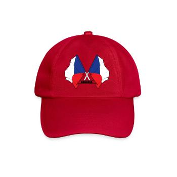 RÉPUBLIQUE TCHÈQUE – Drapeaux croisés - Casquette classique - rouge classique - Devant