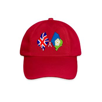 East Riding and UK Crossed Flags - Baseball Cap - classic red - Front