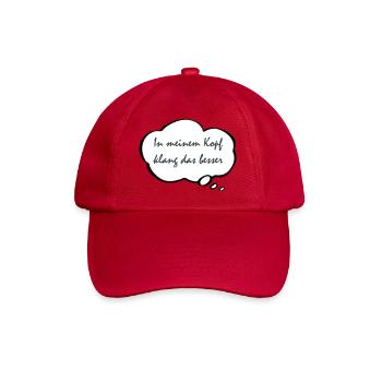 Ça sonnait mieux dans ma tête - Casquette classique - rouge classique - Devant