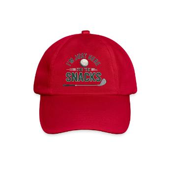 I'm here for snacks only - Baseball Cap - classic red - Front
