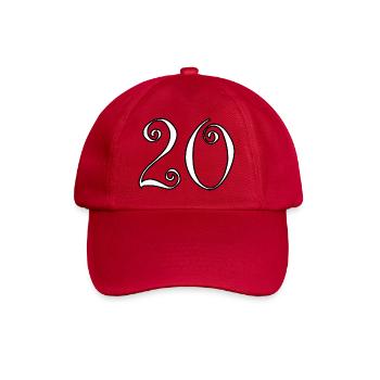 20. 20th ANNIVERSARY. 20 YEARS ANNIVERSARY. 20 YEARS. - Baseball Cap - classic red - Front