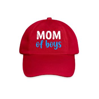 Mom of Boys - Best Mom - Mothers Day - Baseball Cap - classic red - Front
