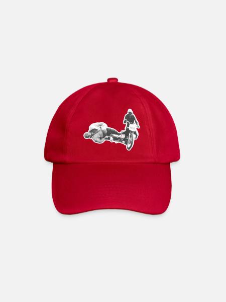 Vintage Sidecar Dare on Retro Bike - Baseball Cap - classic red
