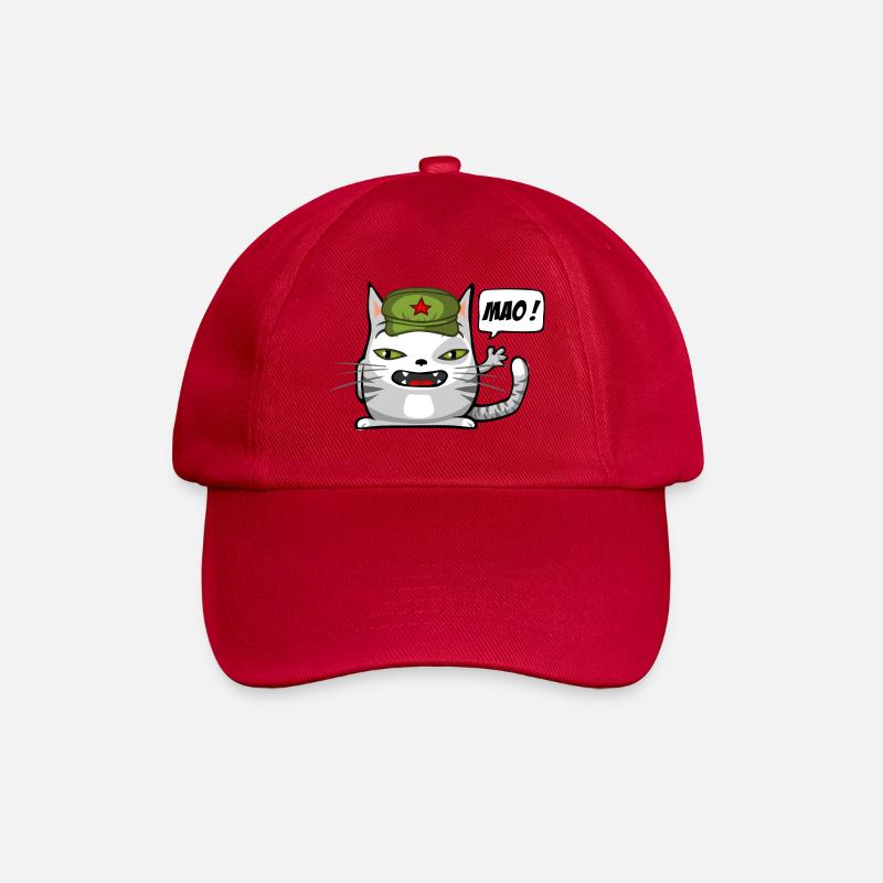 Kommunist Katze - Baseballkappe - klassisch Rot