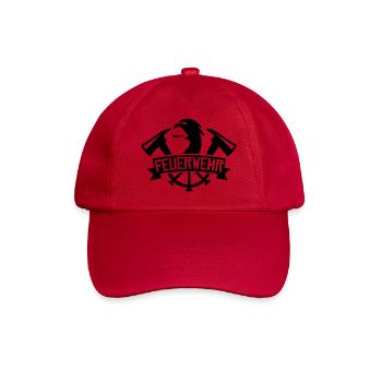 Feuerwehr Firefighter Feuerwehrmann - Baseballkappe - klassisch Rot - Vorne