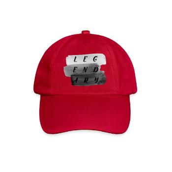 Legendäre Pinselstrich Typografie - Baseballkappe - klassisch Rot - Vorne