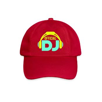 Casque DJ officiel Musique Fête Célébrations Texte Logo - Casquette classique - rouge classique - Devant