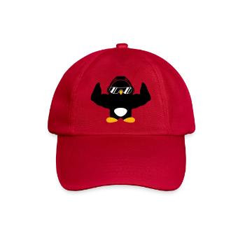 Penguin Bodybuilder Lunettes de soleil Casque Muscles - Casquette classique - rouge classique - Devant